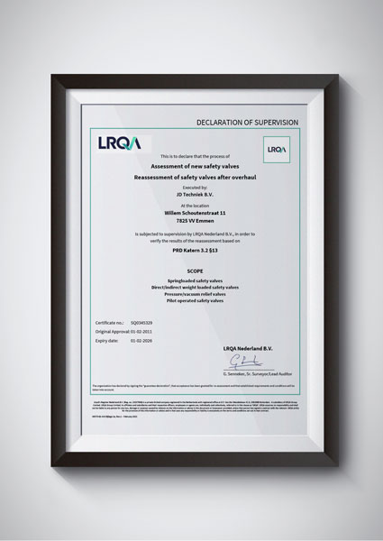 LRQA certificering voor kwaliteit en veiligheid in industriële processen