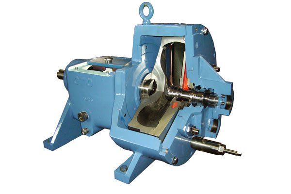 GTO cutaway weergave van intern smeermechanisme op witte achtergrond