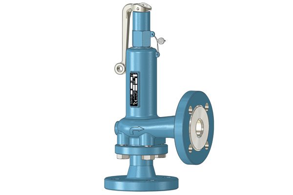 Niezgodka Type 030 BGI afsluiteronderdeel in blauwe uitvoering voor procesinstallaties