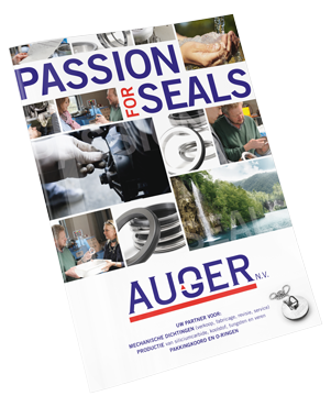 Algemene auger folder met industriële schroef- en pomponderdelen