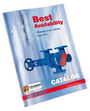 Change-over valve voor hoge beschikbaarheid in industriële installaties