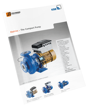 Etabloc compacte centrifugaalpomp voor water- en industriële toepassingen