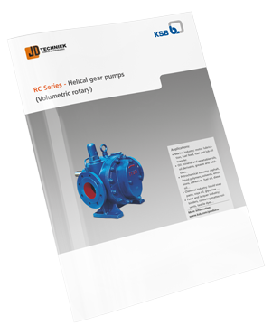 RC serie helical gear pump voor nauwkeurige en constante industriële vloeistofverplaatsing