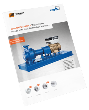 Sewatex afvalwaterpomp met next-gen impeller voor efficiënte vuilwaterverwerking